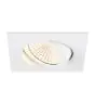 SLV New Tria 68 Spot Aluminium Weiß Quadrat 8.3W 705lm 60D - 927 Extra Warmweiß | Ausschnitt 68mm - Höchste Farbwiedergabe - Dimmbar 